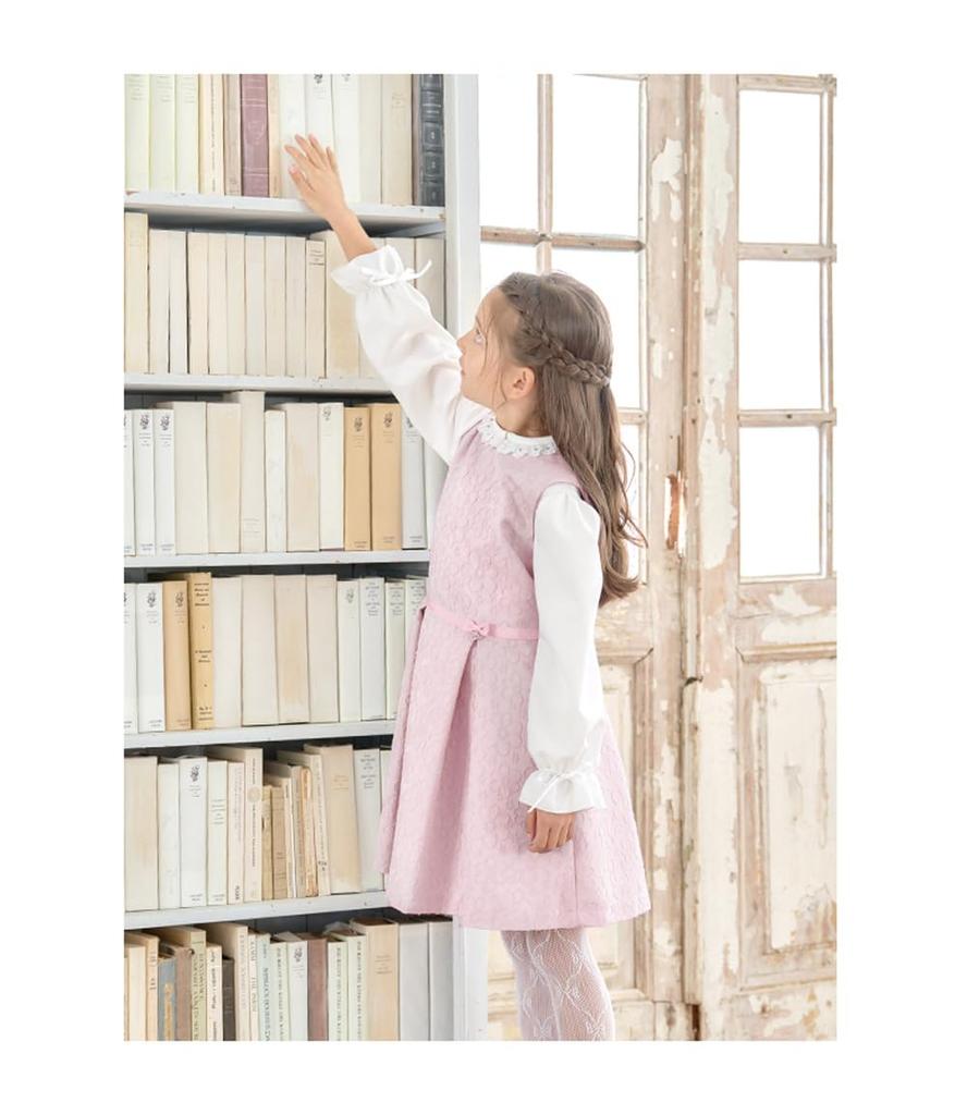 Suit for School Entrance Graduation Formal Angel set of bolero dress ribbon Mauve back 115cm [Arisana] Girls' Ceremony, Ceremony, Children's Clothing,