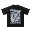 Aya Poli New Century Gospel Warrior Second Dimensional EVA Short Sleeve Men's Cotton Couple T-Shirt Crew Neck Summer