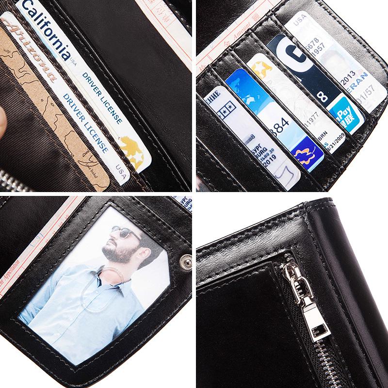 Humerpaul Женские кошельки из натуральной кожи с блокировкой RFID, держатель для карт большой емкости, роскошный дизайнерский женский длинный кошелек