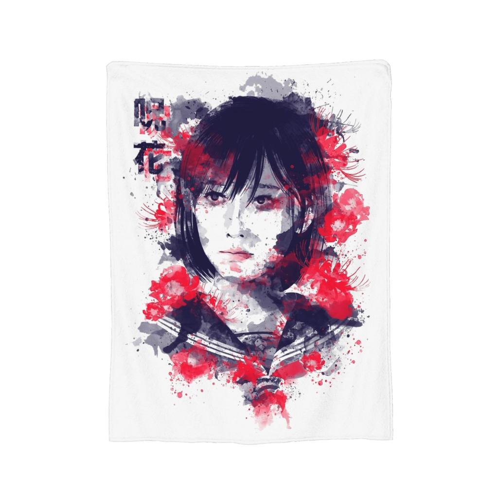 Игра Silent Hill F Одеяло Хинако Бархатный принт Многофункциональные Супермягкие Пледы для Дома Спальни Плюшевое Тонкое Одеяло