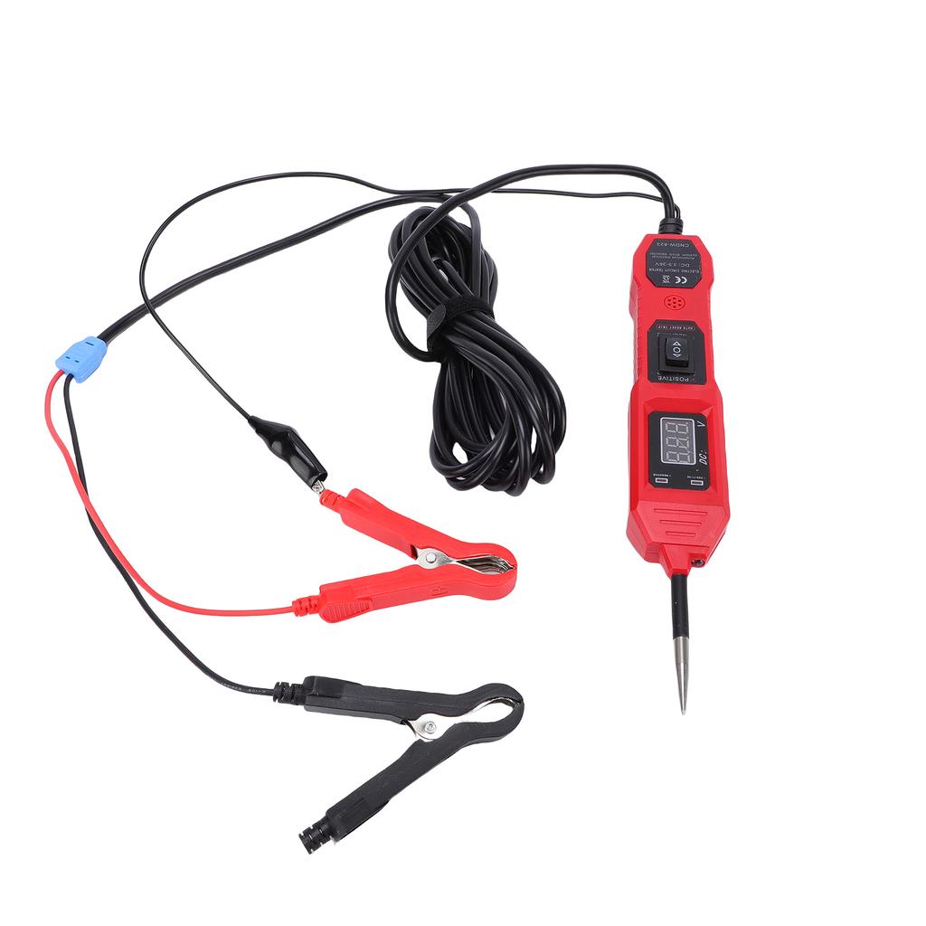 Automotive Circuit Tester 3.5-36V Voltage Car Power Tester Continuity Tester with LCD Display 14.7ft Cable Dual Flashlight for Vehicle Electrical S