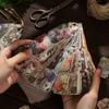 40Pcs DIY Vinyl Art Easy To Paste Great Self-adhesive Vintage Botanical Diary Note Handbook Stationery Stickers Material Sticker