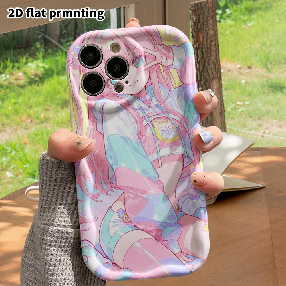 Phone case: 2D flat design, suitable for iPhone 18 17 16 15 14 13 12 Pro protective case, phone decoration, pastel trendy style, Halloween and Christm