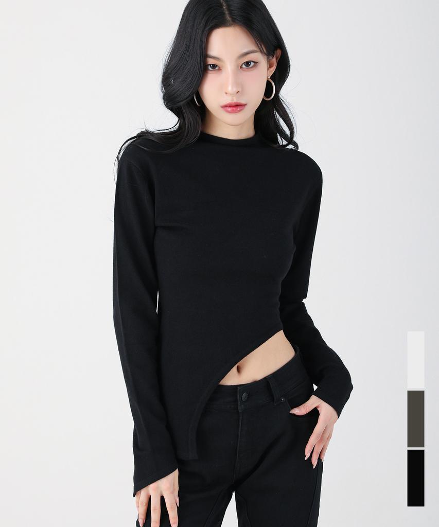 AVANDRESS Round Slit Turtle Knit - 3Col
