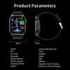 SACOSDING AMOLED Смарт-часы ЭКГ Артериальное давление Кислород в крови Температура тела ВСР Монитор здоровья SOS Bluetooth Вызов Смарт-часы Мужчины