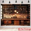 2D flat-print banner - Retro style tools and equipment are neatly arranged - Polyester party decorationXY