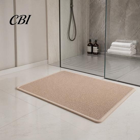 Daily Maintenance Rug Minimalist Bathroom Rug, Absorbent Non-Slip Floor Mat, Rectangular Door Easy Care Mat for Home Entrance Bedroom Living