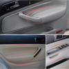 Gloves Car Black Microfiber Leather Armrest cover Breathable Auto Interior For 2010-2012 Volkswagen Golf 6 Door Armrest Cover