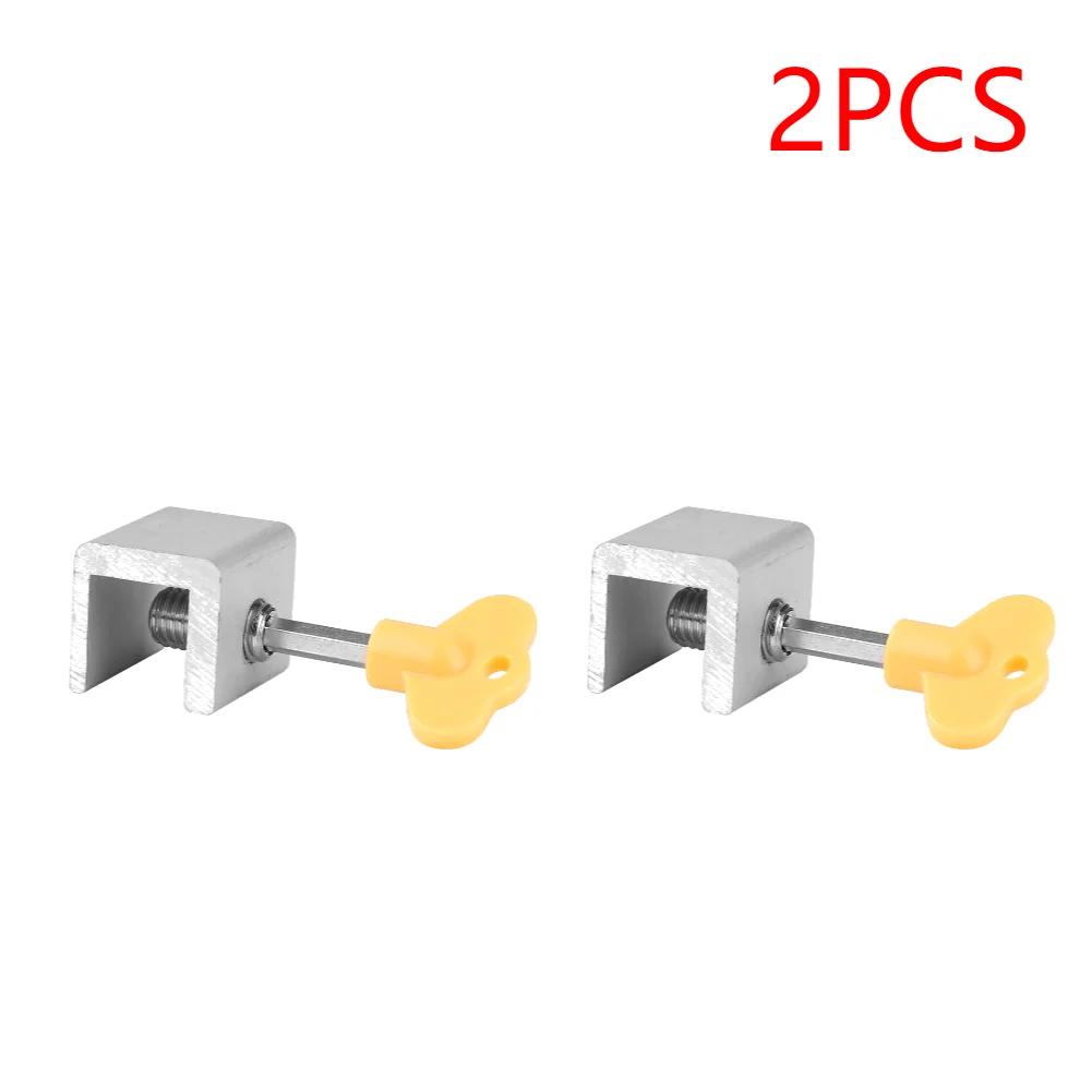 Aluminum Alloy Security Window Lock Stopper Sliding Window Anti-theft Lock Window Sliding Door Baby Kids Child Safety Doors Lock