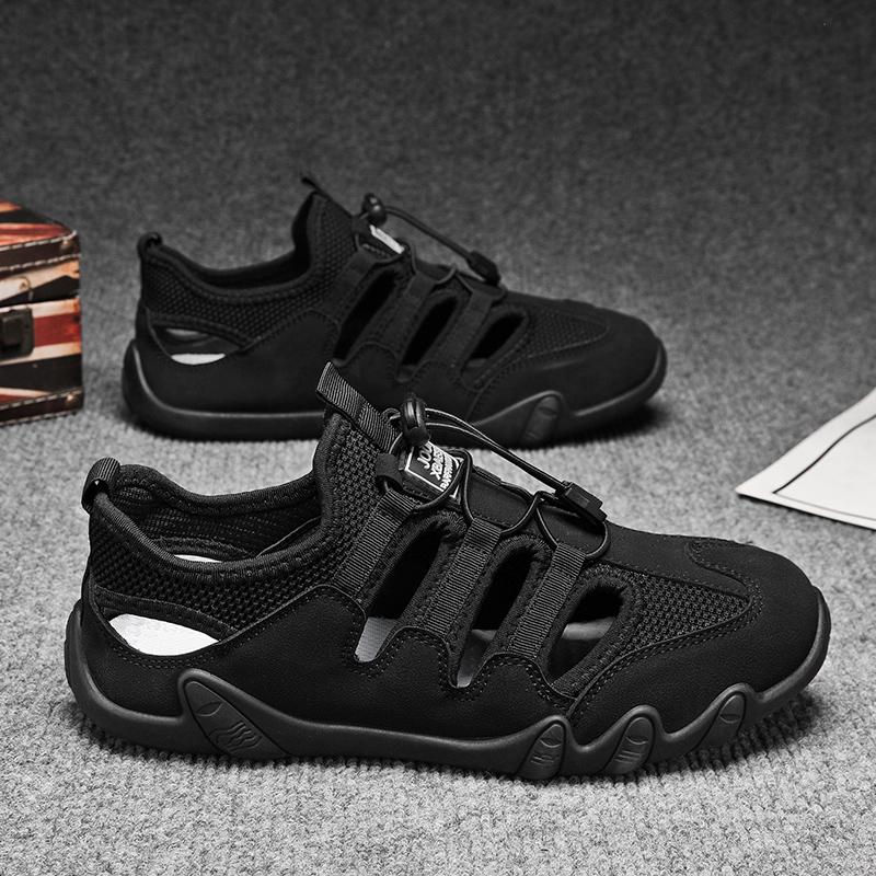 Men's Summer Sandals, Breathable and Comfortable, Hollow Slip-On Driving Shoes, Walking Shoes, River-Tracing Shoes