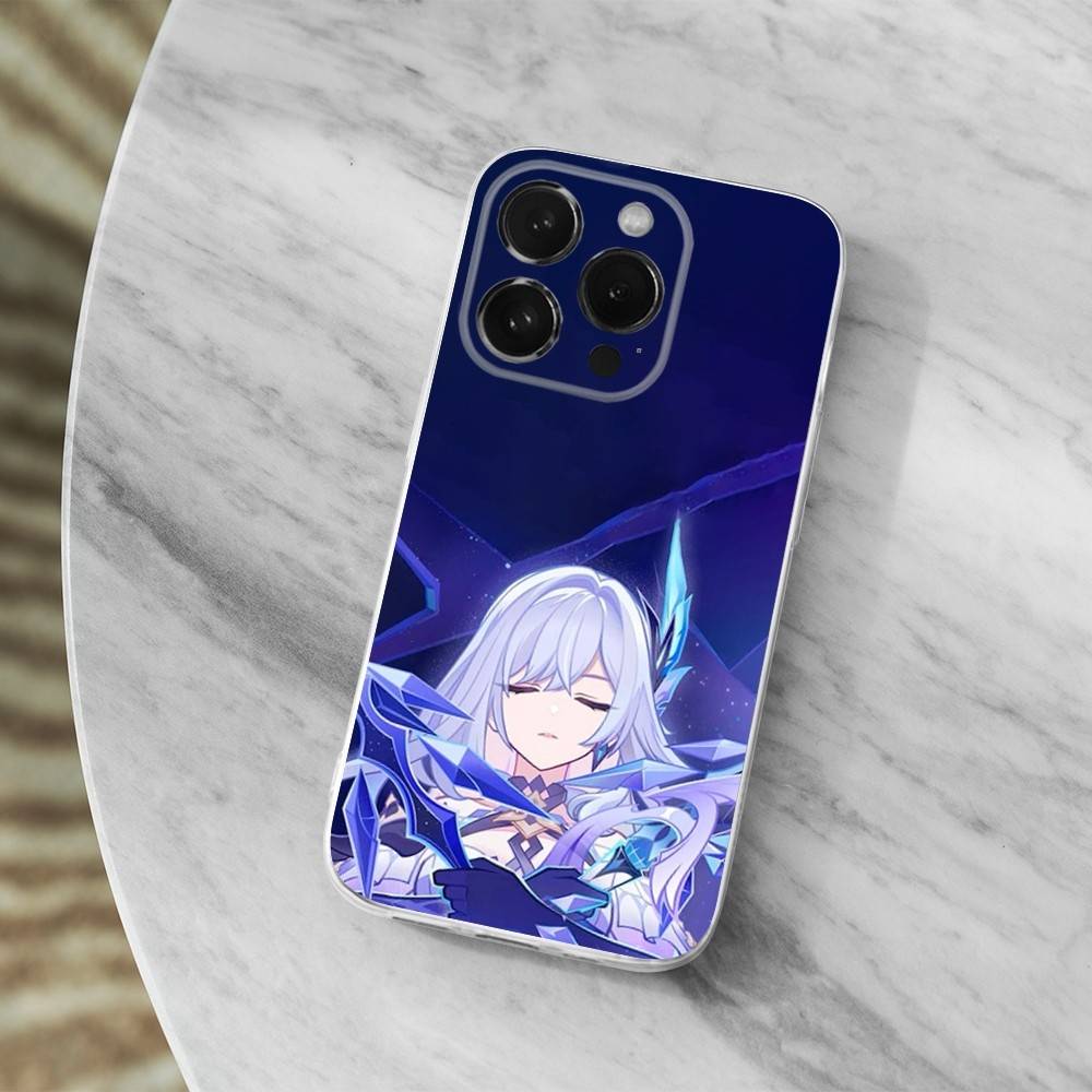 Genshin Impact Skirk Игра Для iPhone 12,Mini,16,X,17,Plus,11,Max,13,XR,15,Pro,14,SE,XS,Прозрачный Мягкий Чехол