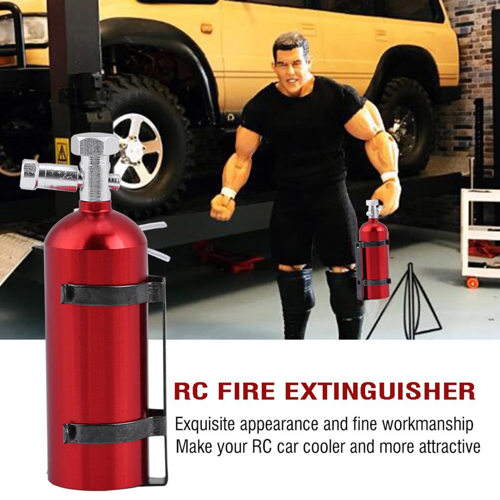 Simulation Metal Mini Fire Extinguisher for CC01 SCX10 TRX4 D90 RC Crawler Car