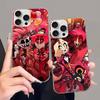 Чехол для телефона H-Hazbin H-Hotel для iPhone 17 16 15 14 13 12 11 Plus Pro Max Сатиновый Цветной Глянцевый Чехол