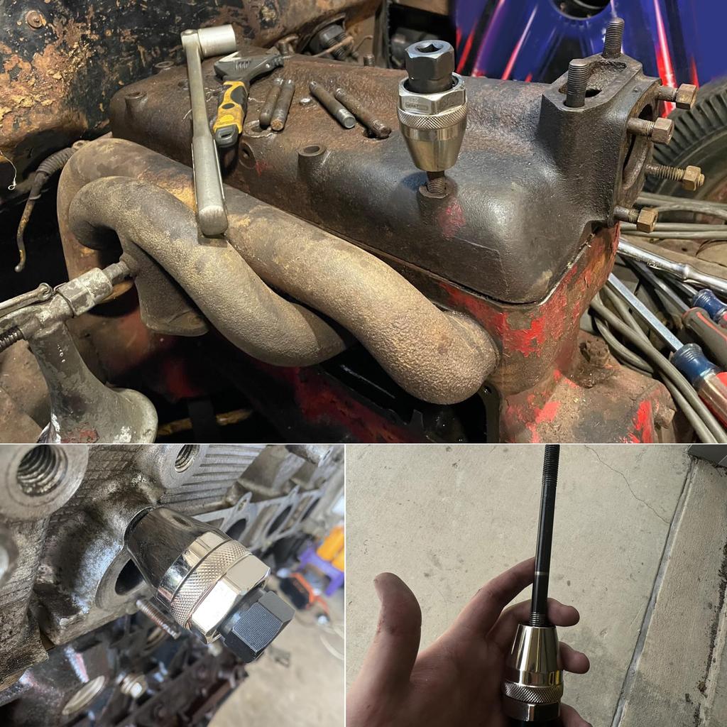 Инструмент для извлечения поврежденных болтов и шпилек, привод 3/8 дюйма, экстрактор сломанных шпилек, экстрактор болтов, для сломанных/слизанных шпилек