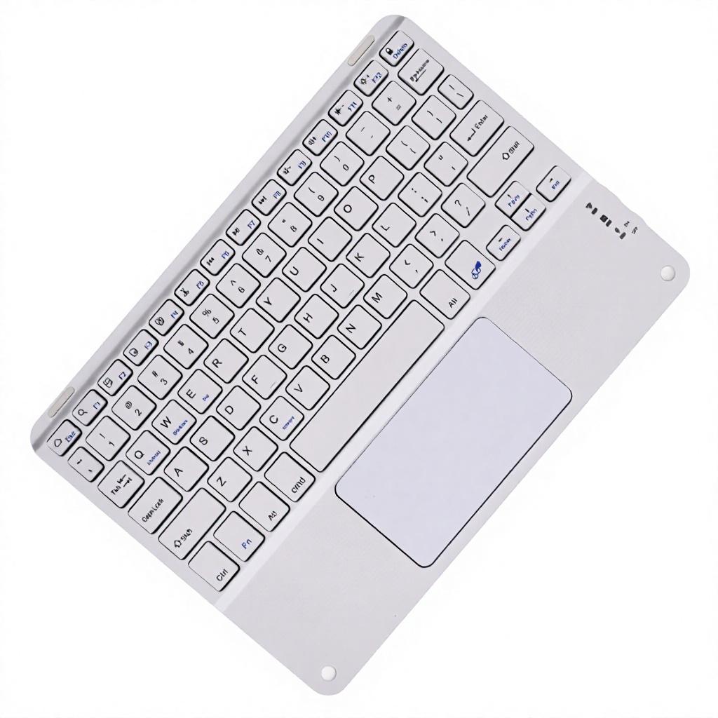 Custom Keyboard Trading Silent Wireless Rechargeable Slim Portable bluetooth Keyboard with Touchpad for ipad