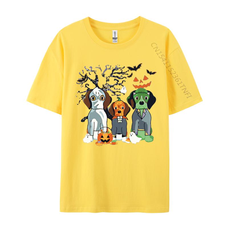 2024 Новая мужская футболка Собака Бигль Костюм на Хэллоуин Винтажные футболки Мужская футболка Черные леггинсы Фитнес Для мужской одежды
