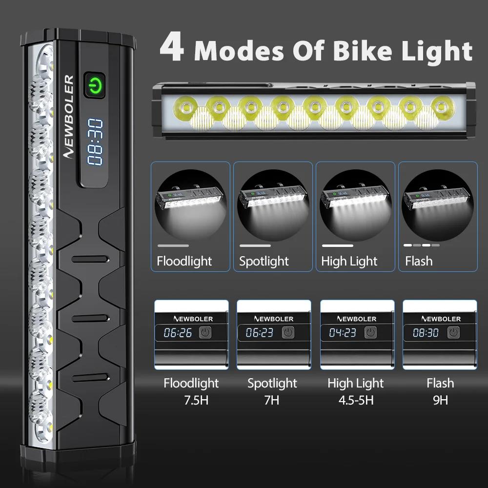 Bicycle Light Front 10000Lumen Bike Light 10000mAh Waterproof Flashlight USB Charging MTB Road Cycling Lamp Accessories 7