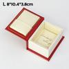 Creative Book Shape Jewelry Storage Box Mini Flip Cover Ring Box Vintage Pendant Box for Valentine's