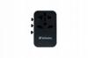 Verbatim UTA-04 Global Travel Adapter 1xUSB-C PD 61W QC 18W, 1xUSB-C 12W, 3xUSB-A 12W