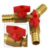 12mm Brass 3 Way Ball Valve Shut Off Valve for Hose Use in For Fuel Air Water Gas Pipe and Aquarium Connection Systems