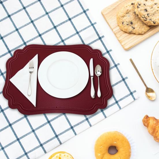 Коврик из искусственной кожи, термостойкий, сушильный коврик для кухни, водонепроницаемый, противоскользящий, настольные коврики, протектор для украшения обеденного стола на кухне