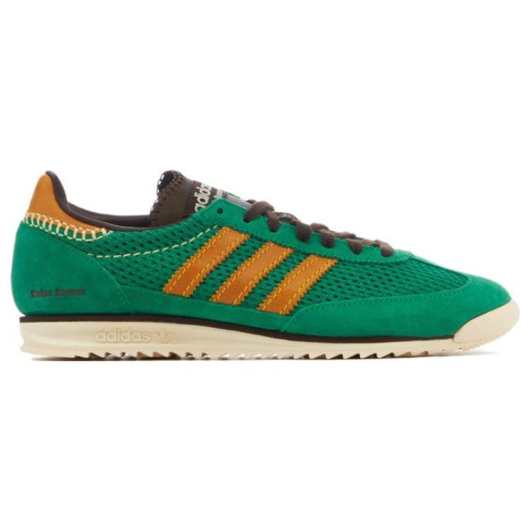 Wales Bonner x adidas SL72 Knit Зеленые Унисекс Кроссовки Командно-зеленый Колледжский-золотой Темно-коричневый IG0571
