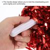PATIKIL Cheers Pom Poms Черлидинг с ручкой 12 шт. Металлическая фольга Cheers Hand Flower Sports Team Spirit красный