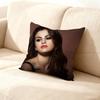S-Selenas G-Gomez Pillow Case Plush Pillow Cases Home Decoration Pillow Cover For Sofa Bed Chair Living Room