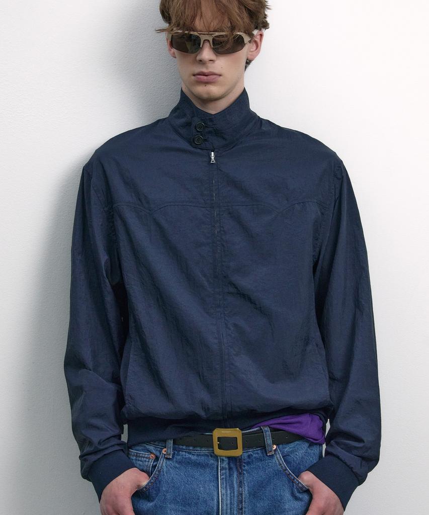Nohant Light Stand-Collar Blouson Navy