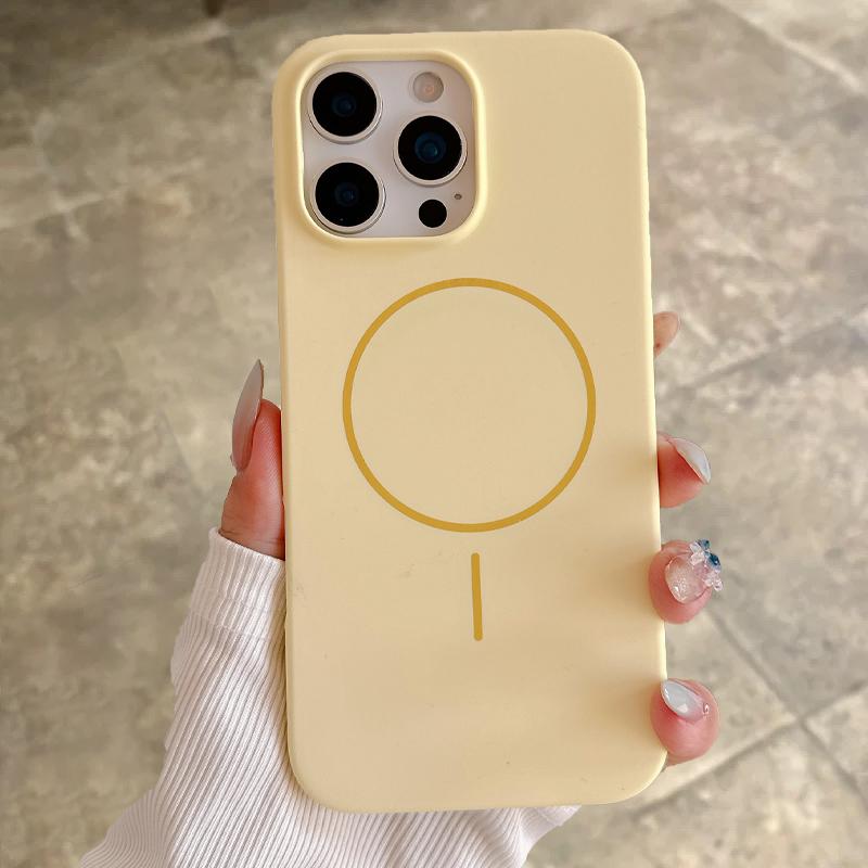 Силиконовый матовый магнитный чехол для iPhone 16 15 Plus 14 13 12 11 Pro Max Для беспроводной зарядки Magsafe Мягкий защитный чехол