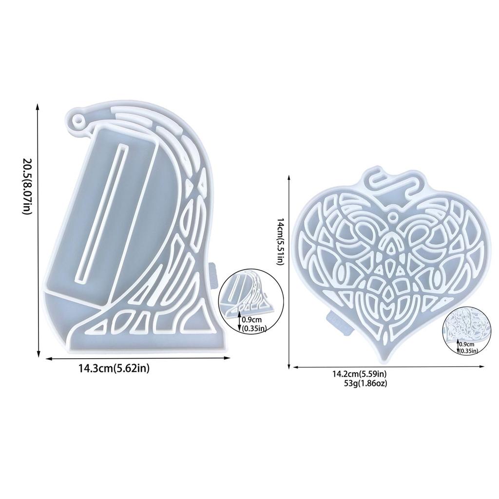 Силиконовая форма в форме сердца в форме сердца DIY, формы для украшения любви с кристаллами и основой, литье из эпоксидной смолы, поделки, свадебный домашний декор