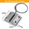 2Pairs MC-52 Wired Magnetic Door Window Contact Switch Heavy Duty Iron Door Sensor Reed Switch for Alarm System Normally Open NC 7