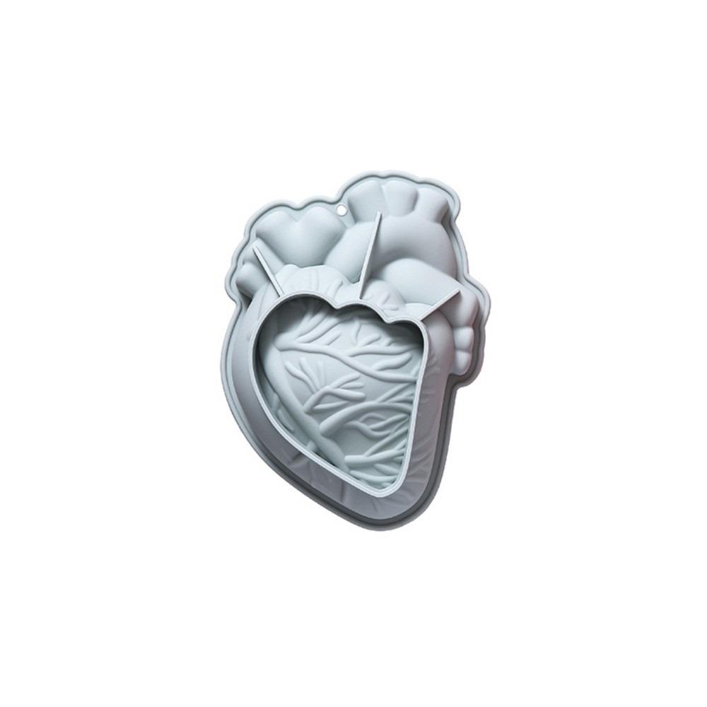 Антипригарная форма для торта в форме сердца, тыквенная силиконовая форма для выпечки на Хэллоуин, форма для десерта в виде мозга, кондитерская