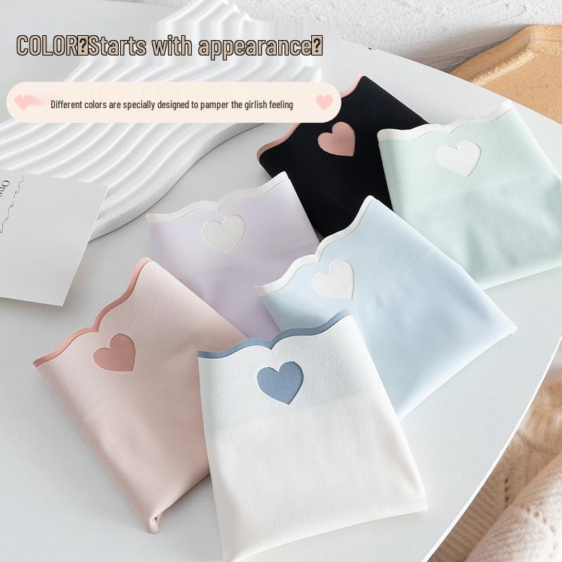 Women's Ice Silk Seamless Mid-Waist Briefs - Summer Thin Style, Plus Size, for Teenage Girls