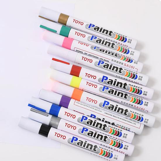 2 шт., ручки для краски с отметками шин, водонепроницаемые, устойчивые к выцветанию, ручки для краски с точным нанесением, аксессуары для автомобилей