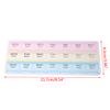 1 шт. 4 ряда 28 ячеек Еженедельная 7 дней Таблетница Органайзер для хранения лекарств Контейнер Футляр