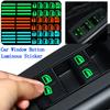 Наклейка на автомобиль Кнопка окна автомобиля Светящаяся наклейка Переключатель подъемника Ночные флуоресцентные наклейки Наклейки для салона автомобиля Автомобильные аксессуары