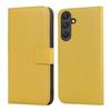 Wallet Case - Samsung Galaxy A35 (5G) - Cowhide Leather - 2 Card Slots - Yellow