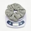 lassic British Style Plaid Scrunchies Cotton Linen Feeling Hair Ties Minimalist Checkerboard Hair Rope For Professional Women