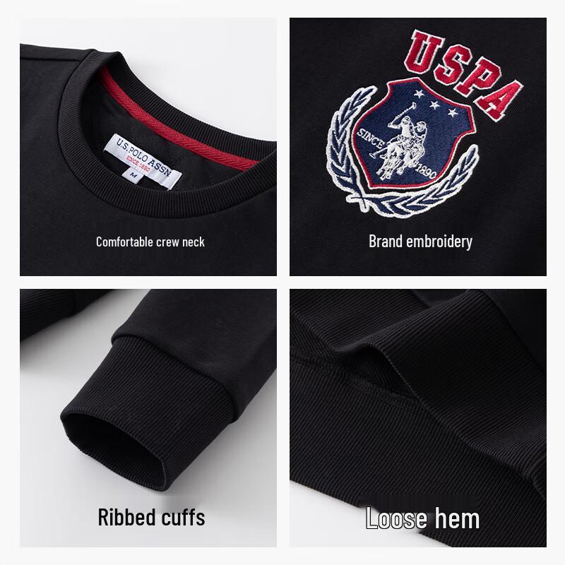 U.S. Polo Assn. Мужской повседневный свитшот с круглым вырезом