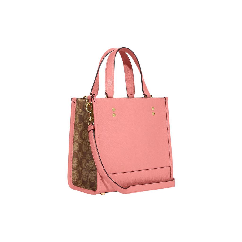 New COACH Dempsey Cow Leather Tote Bag Shopping Bag Shoulder Bag Crossbody Bag Handbag Small Size Women's Candy Pink CC421-IMS5K