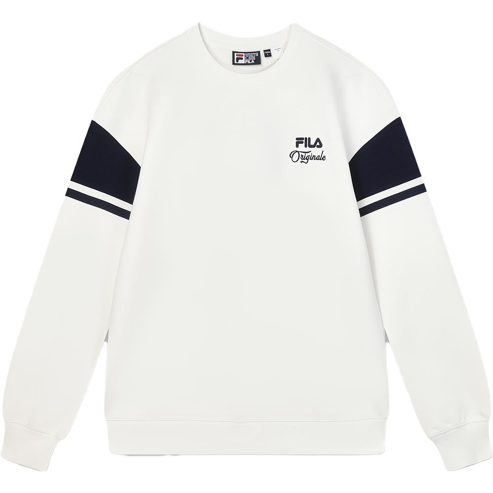 New FILA Sweatshirt Men's Porcelain White F11M349203F-IV