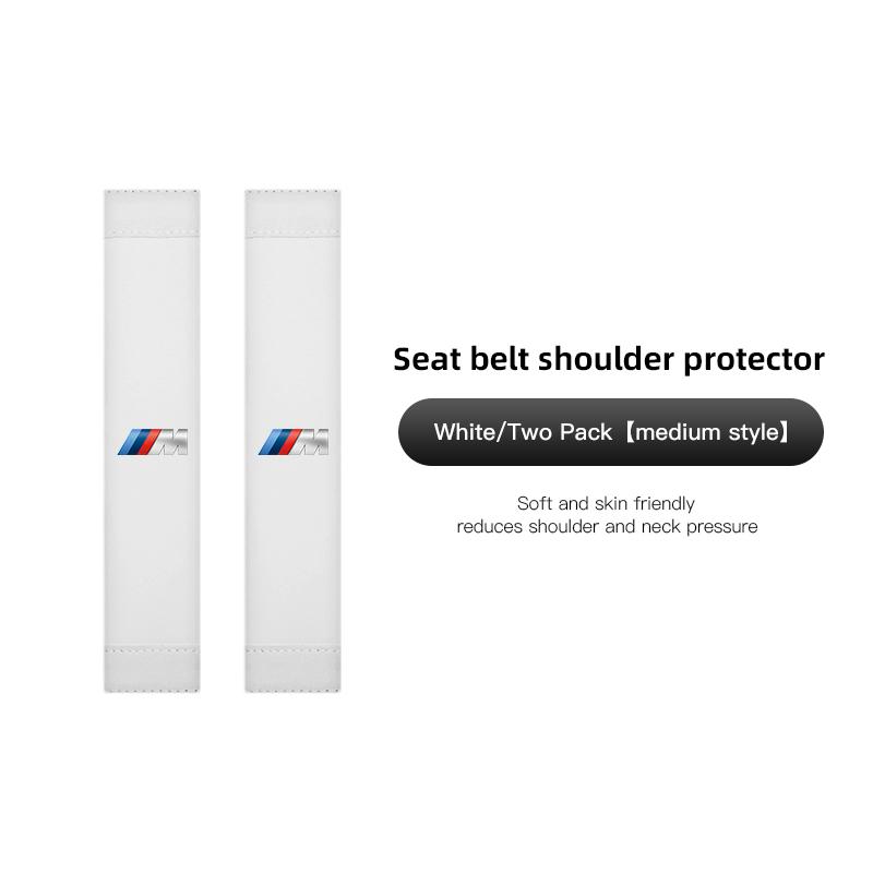 2PCS Car seat belt shoulder protector cover valve cap accessories for BMW X1 X2 X3 X5 X4 X6 X7 iX3 F20 F10 F07 E70 E46 E90 E92 E GMWBX1