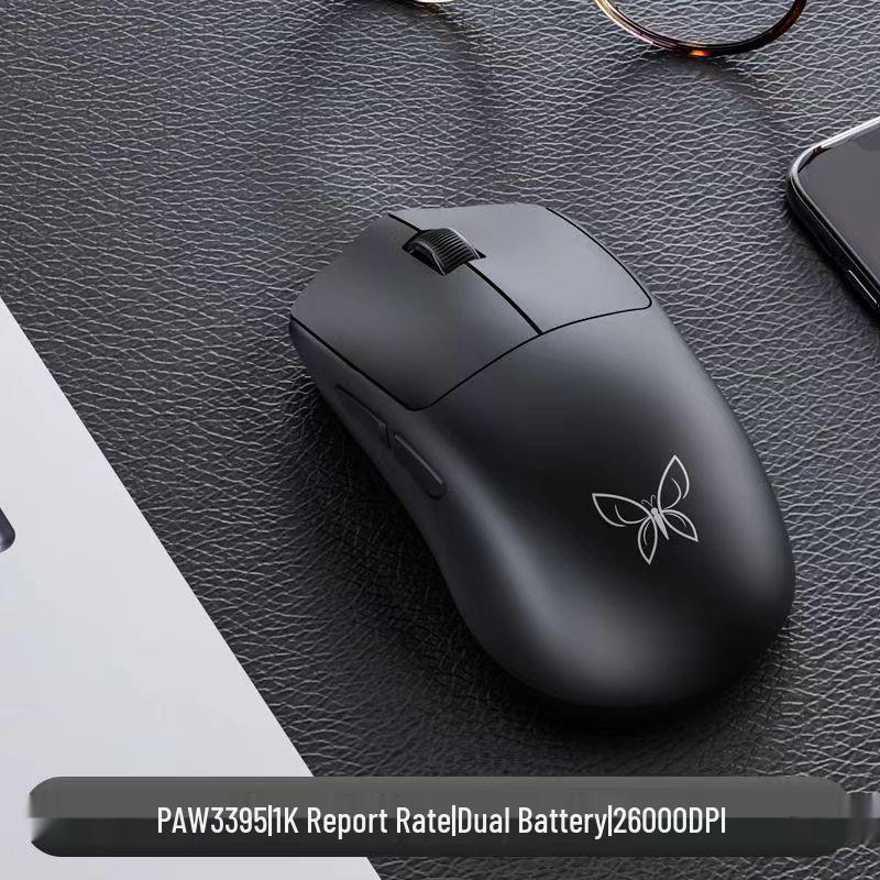 Newmen Butterfly PAW3395 Двухбатарейная Легкая Беспроводная/Проводная 2.4G Bluetooth Трехрежимная Игровая Мышь