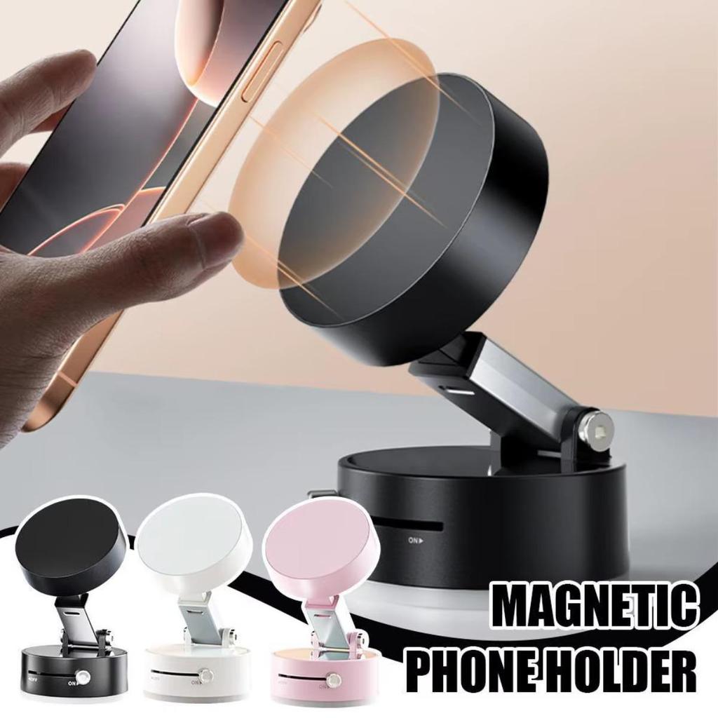 Car Dashboard Magnetic Phone Holder Strong N52 Magnet Mount 360° Rotation Phone Stand for Travel Auto Interior Accessories