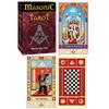 [A0994] - Collector Tarot 'Masonic' Burgundy - 12. 5x8x5cm