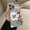 Clear Square Back Tube Case Protection For iPhone 16 ProMax 14 Pro Max 12 13 15 Plus 11 Anti-Oxygen,Peony Pattern Casing