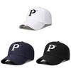 Letter P Embroidery Baseball Cap Adjustable Sun Protection Gifts Breathable