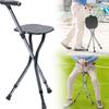 Cane Folding 5 Height LED 3 Load Capacity Watching Finished Black E-Supply Chair, Cane, Chair, Cane, Lightweight, Adjustments, Included, Legs, 80kg,