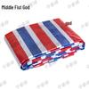 Striped Three-Color Oilcloth Tarp